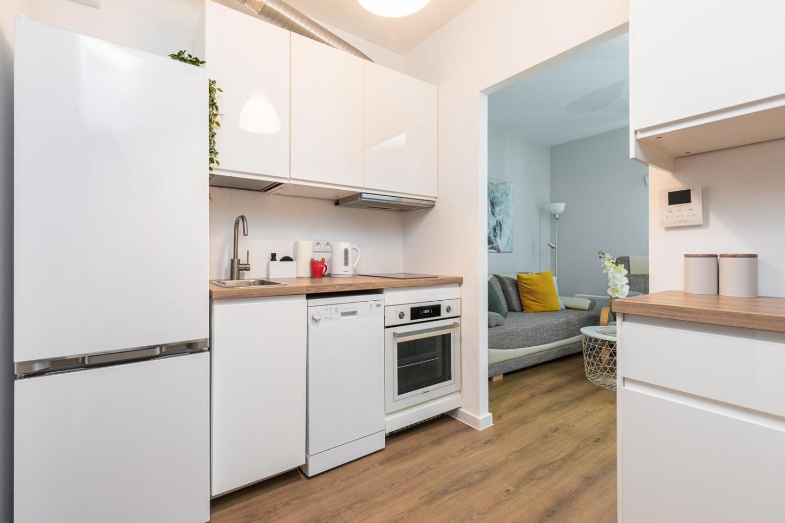 Superapart Wilenska Studio Z Parkingiem Warschau Zimmer foto